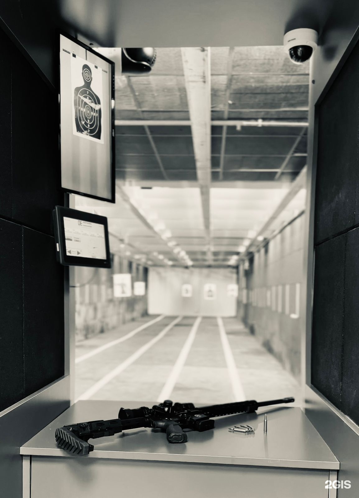 A shooting lane inside Point in Batumi